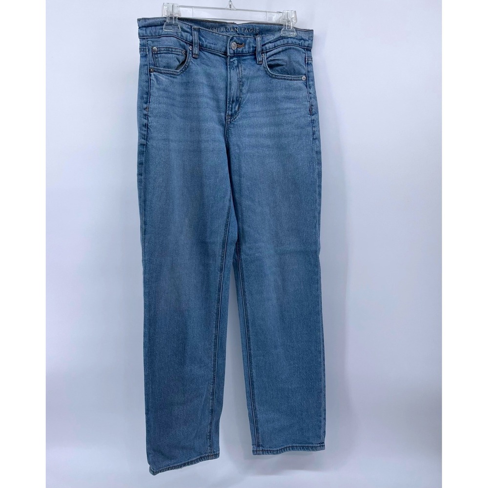American Eagle Real Good Super High Rise Straight Leg Jeans Women Size 6 Regular